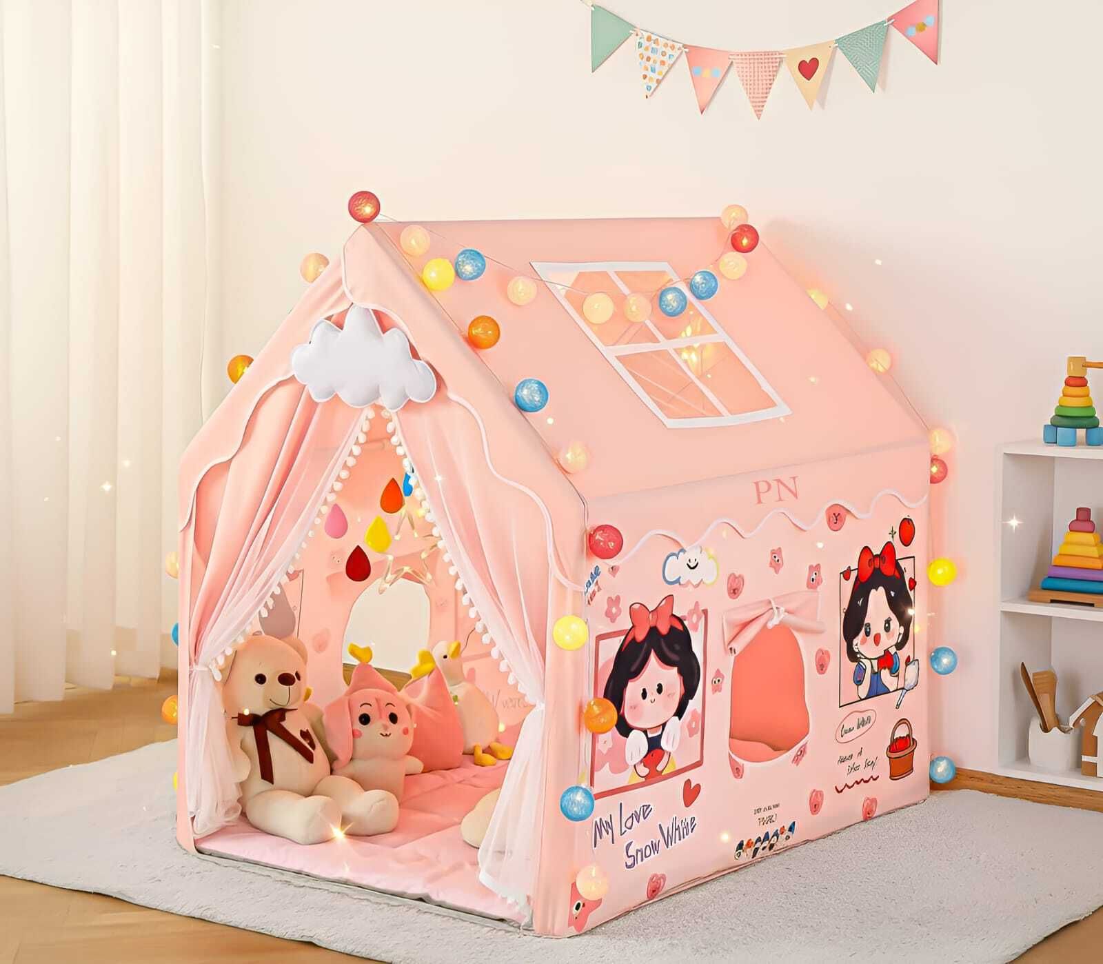Pink Snow White Indoor Kids Playhouse Tent.-image-48