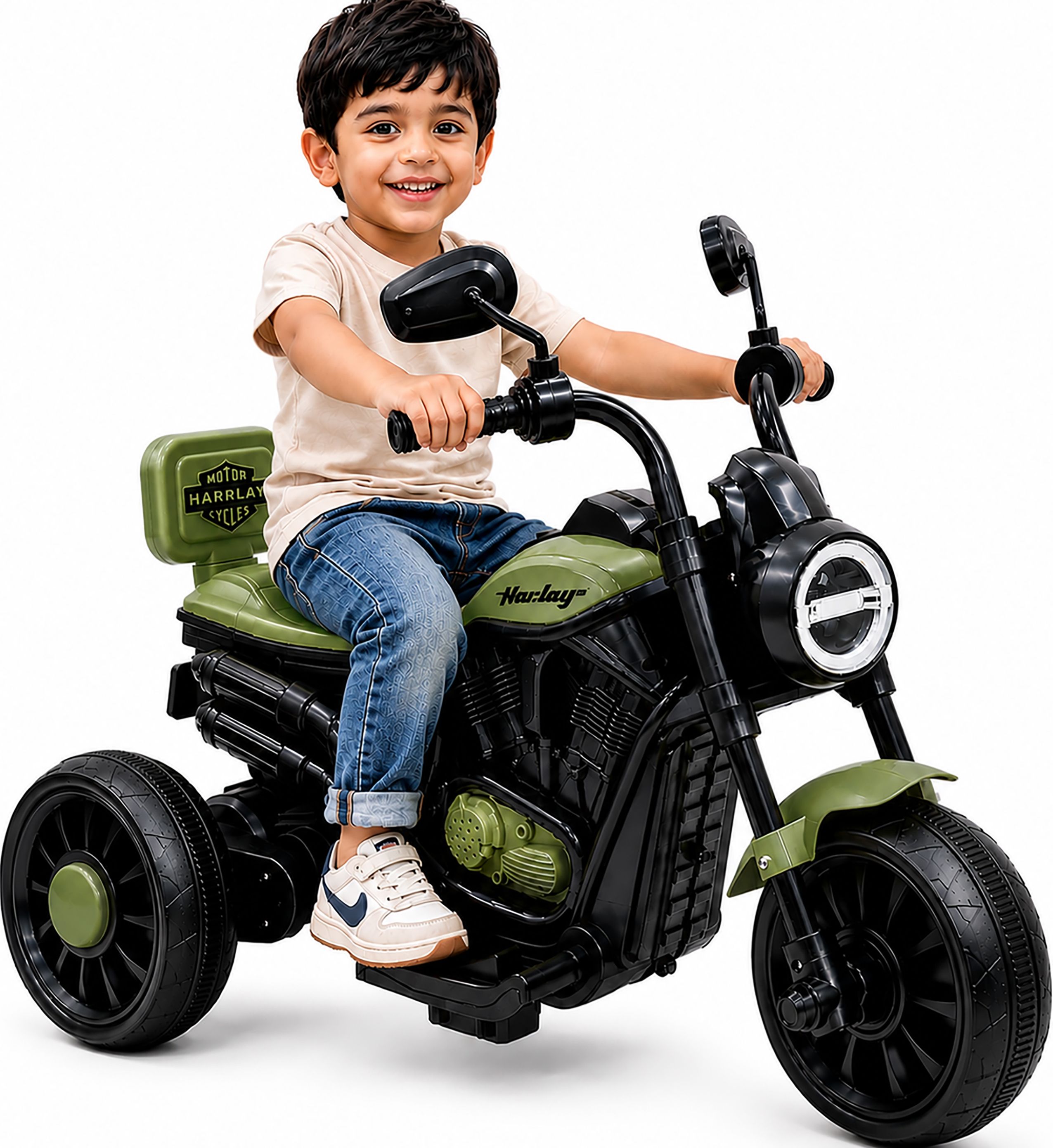 wishmaster Kids Mini Harlay Bike For 2-5 Years Boys & Girls-picture-42
