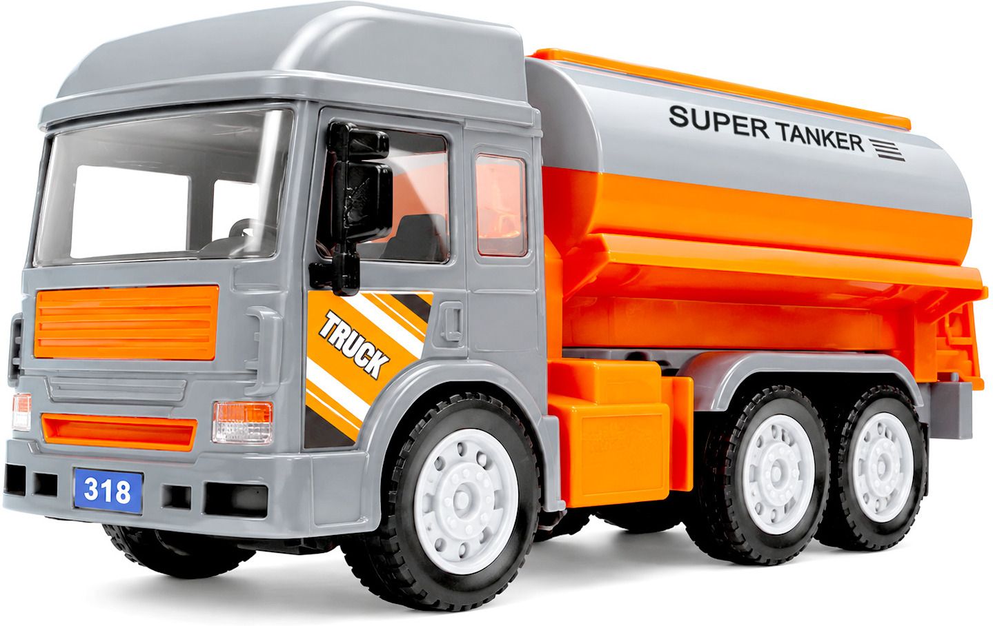 toycube Super Oil Tanker Truck Toy | Friction Powered Utility Vehicle for Kids 3+ Years-picture-21