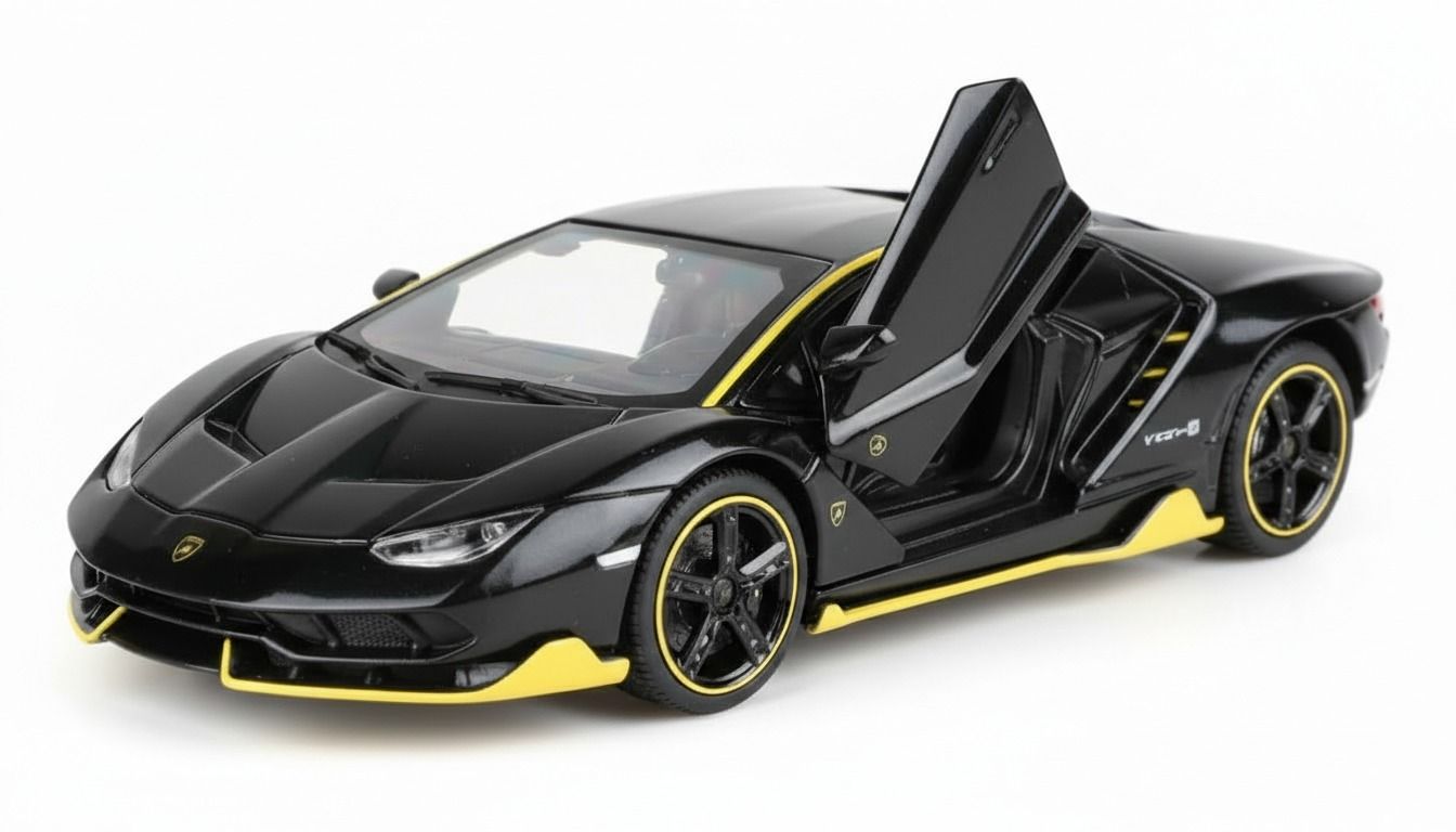 1:32 Die Cast Metal Toy Car Black Premium Model Collectible Car-image-49