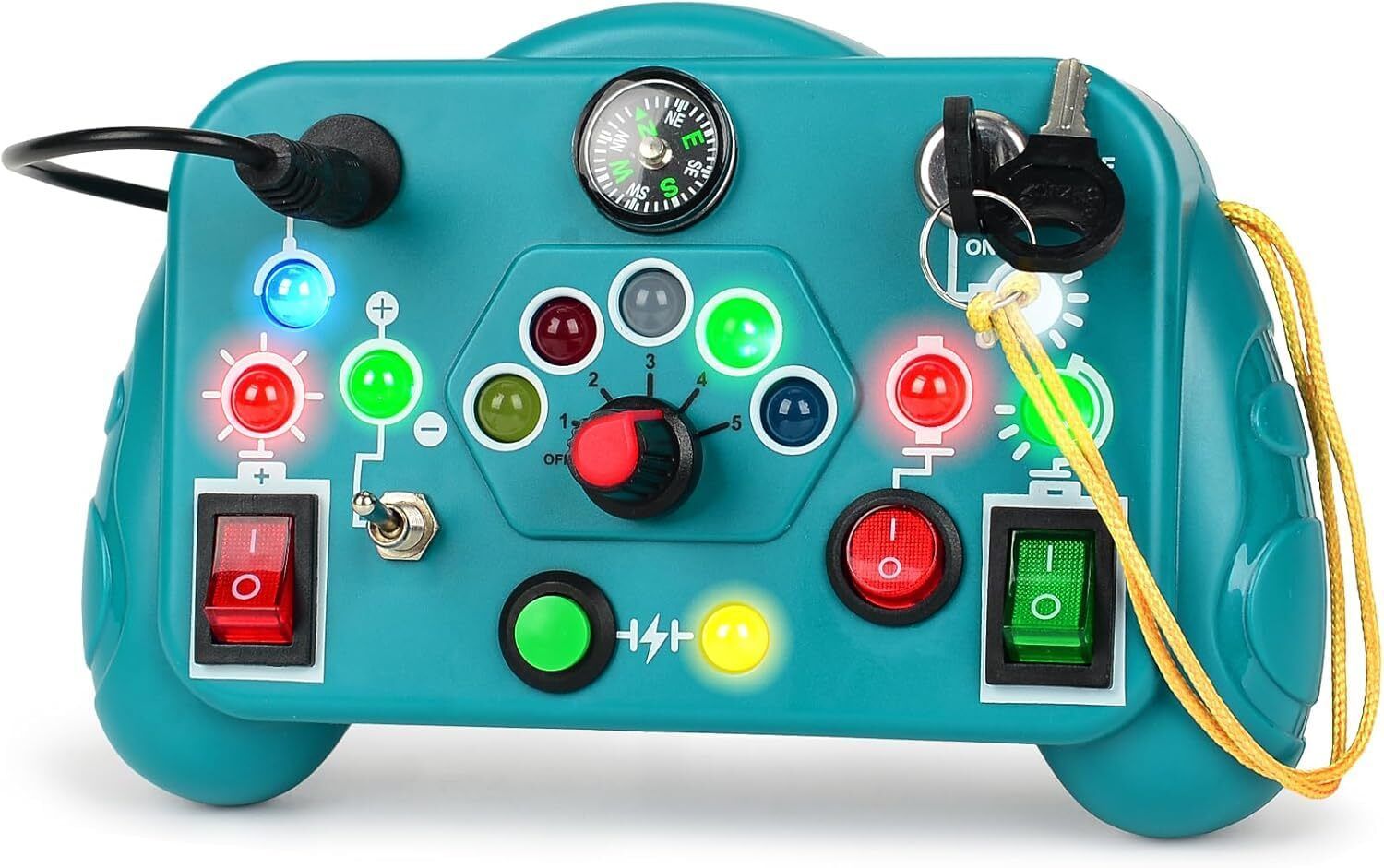 befunky Toddler Toys LED Busy Board, Montessori Sensory Light Game with Switches-picture-27