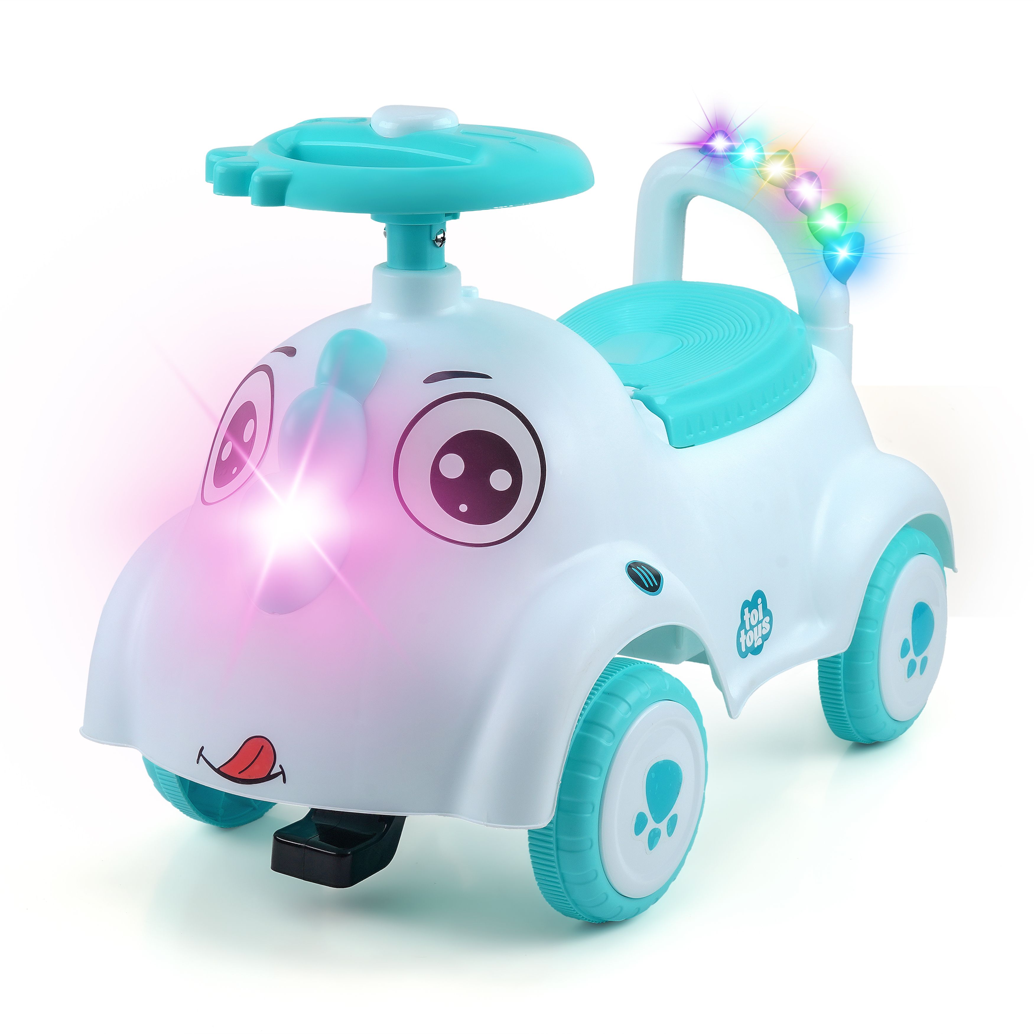 Push Ride On Car for Kids 1-5 Years |Baby Push Car with Music,3D Lights Backrest-image-15