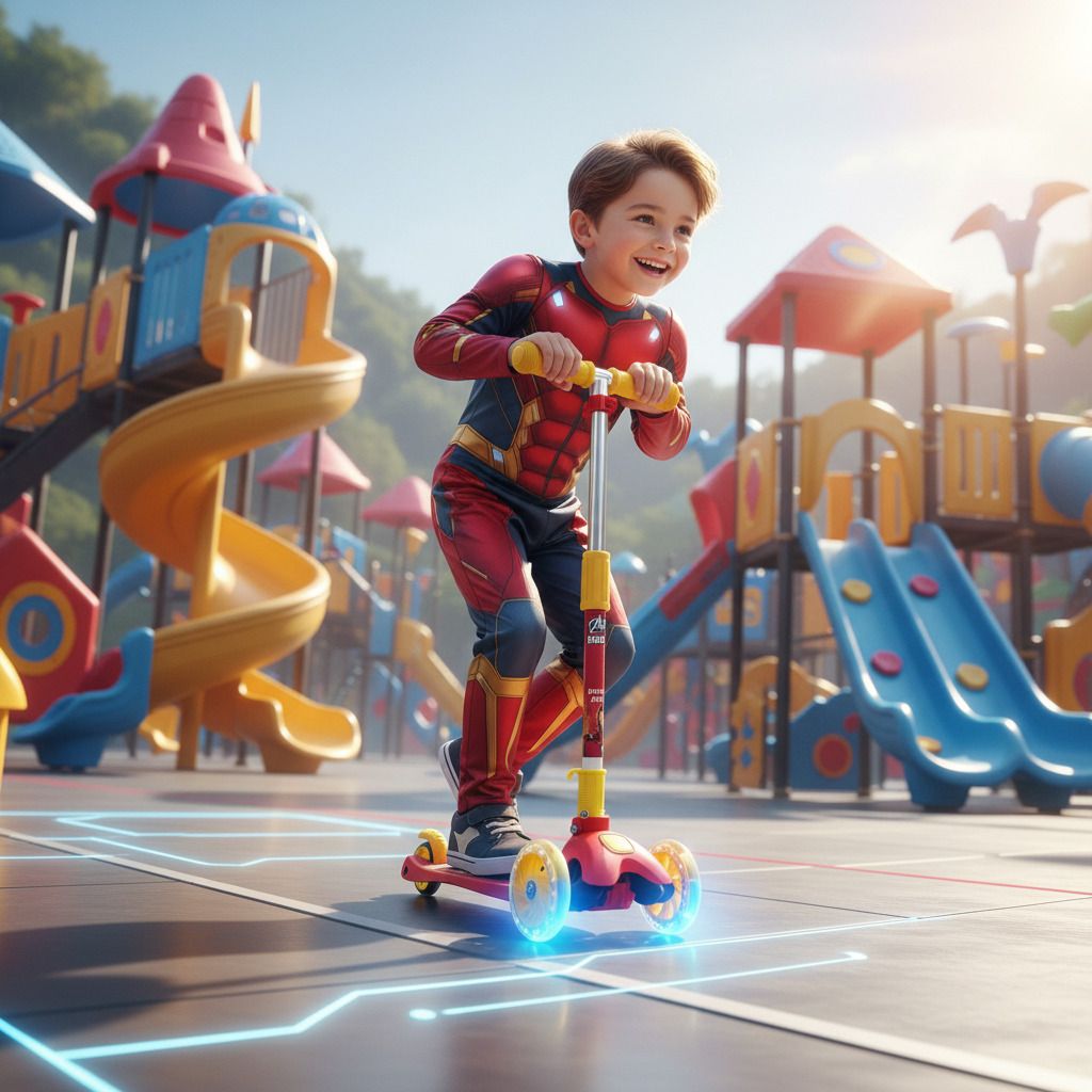 avengers Iron Man Fun Ride Scooter for Young Superhero Fans-picture-43