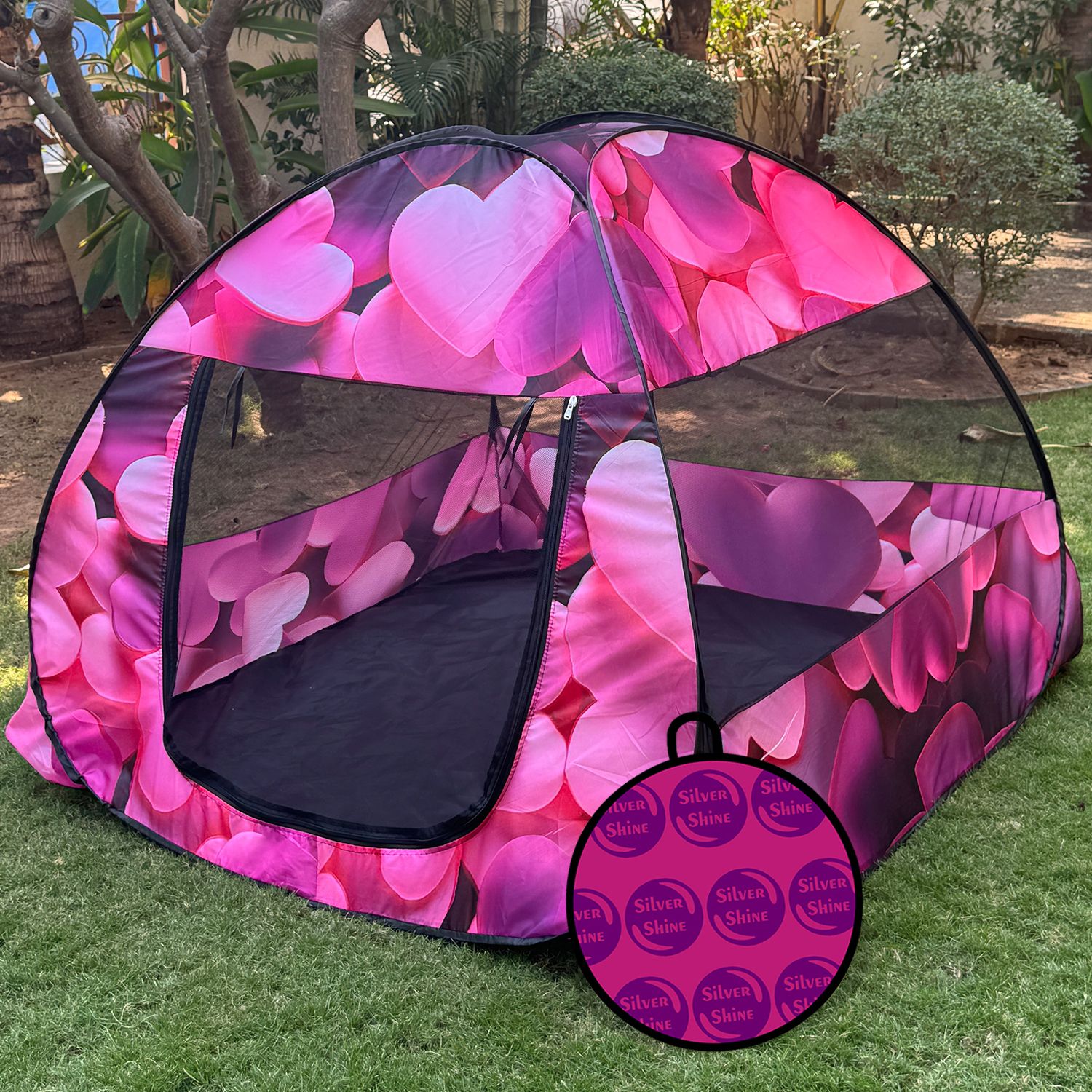 Foldable delightful patterns Popup Kids Play Tent House for Multi Purpose-image-6