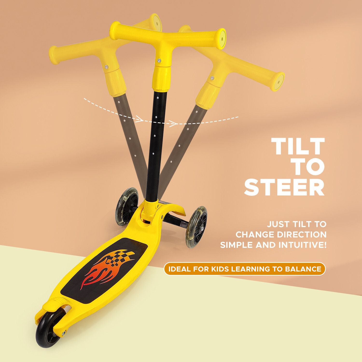 Kids Kick Scooter with LED Wheels – Stylish & Fun Ride for Boys and Girls-image-36