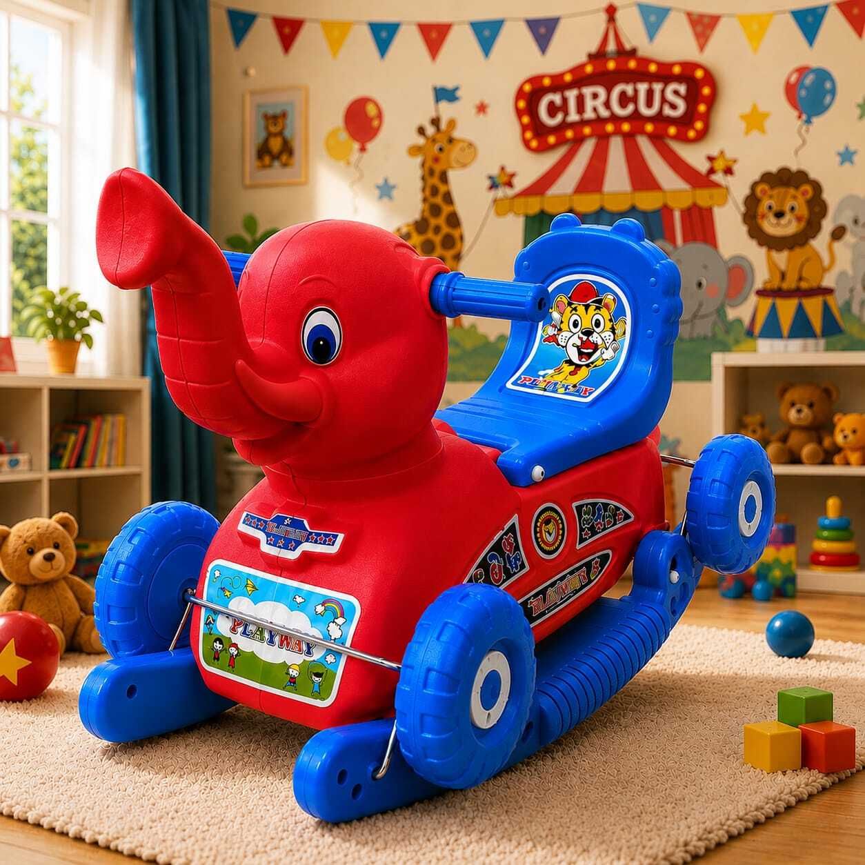 Baby Elephant Rocking Rider – Fun Learning & Balance Development Toy-image-4