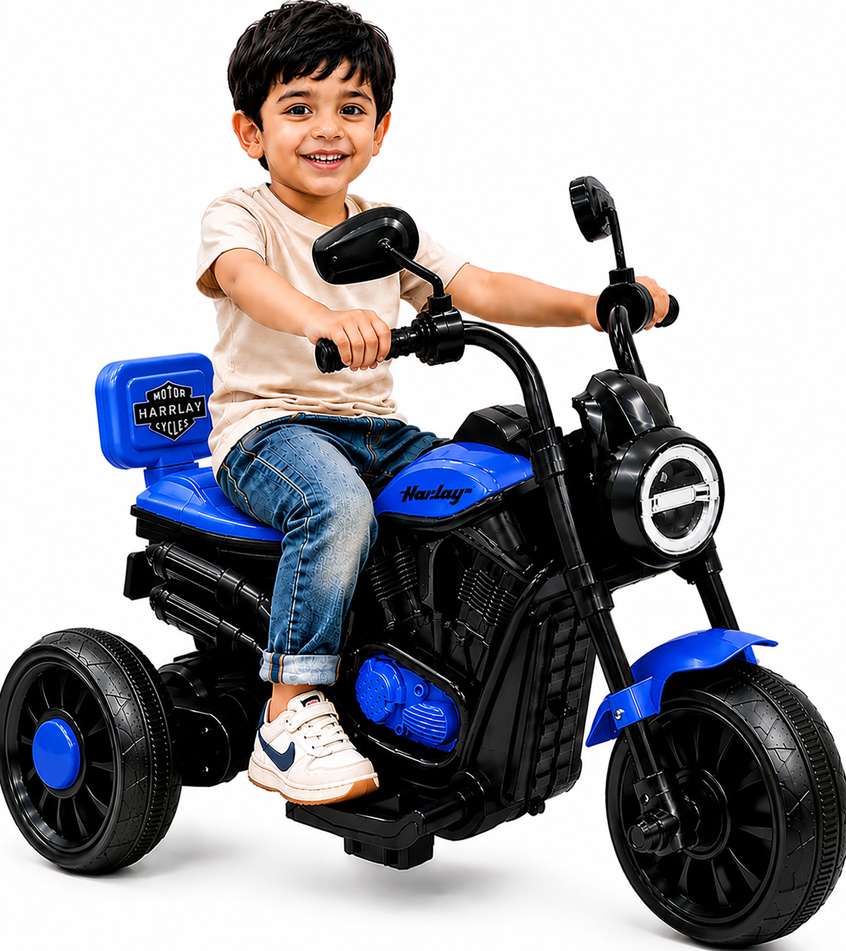 wishmaster Kids Mini Harlay Bike For 2-5 Years Boys & Girls-picture-15