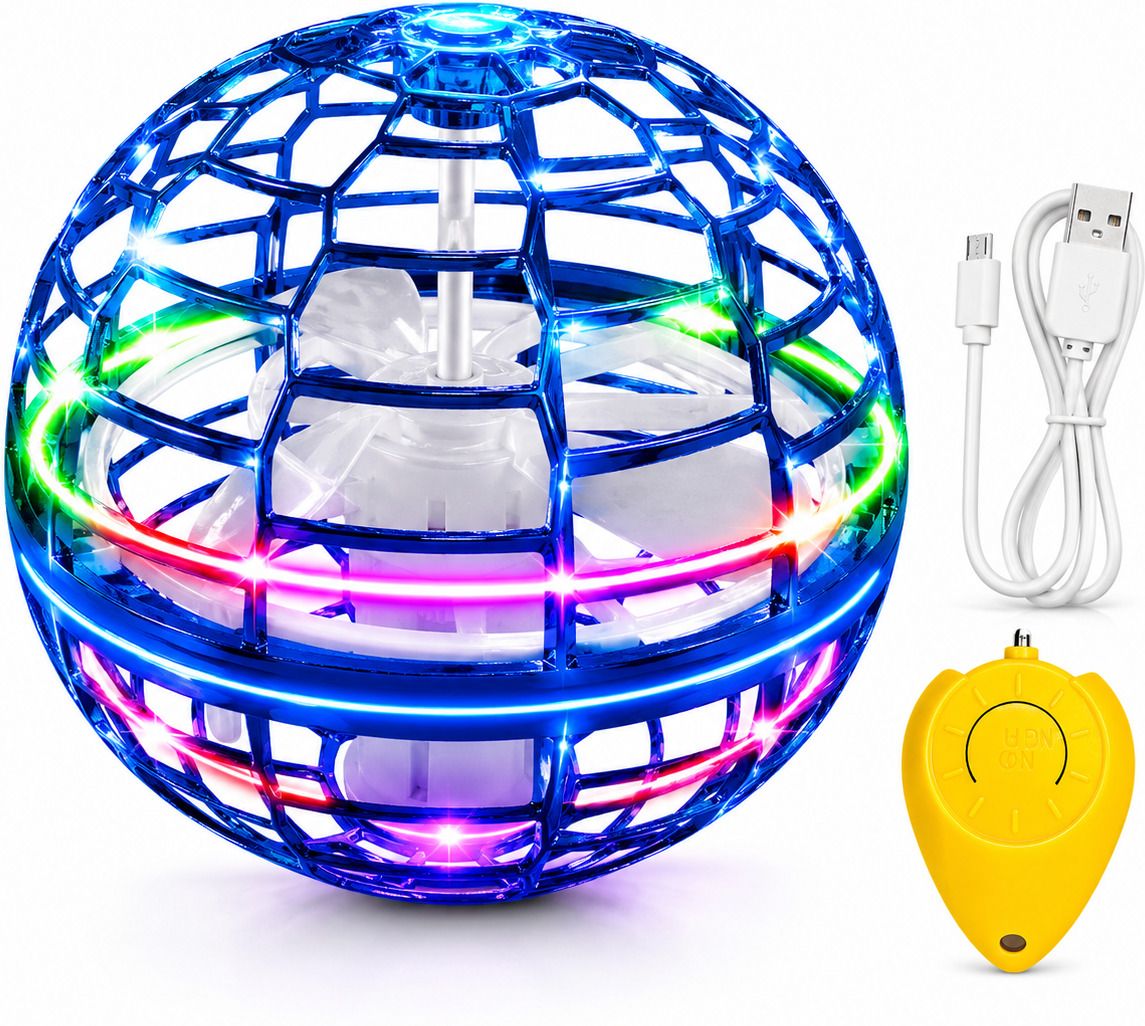 Flying Spinner Ball | Hand Controlled RGB LED Hover Ball for Kids-image-37