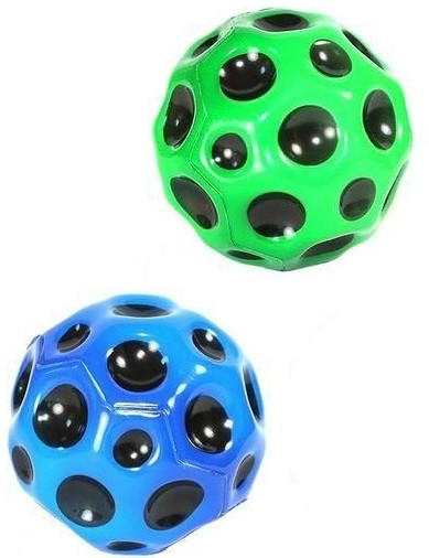 crazybuy Bouncing Moon Ball for Kids with Soft Rubber Bounce Ball Set For Kids(Pack of 2) image 1