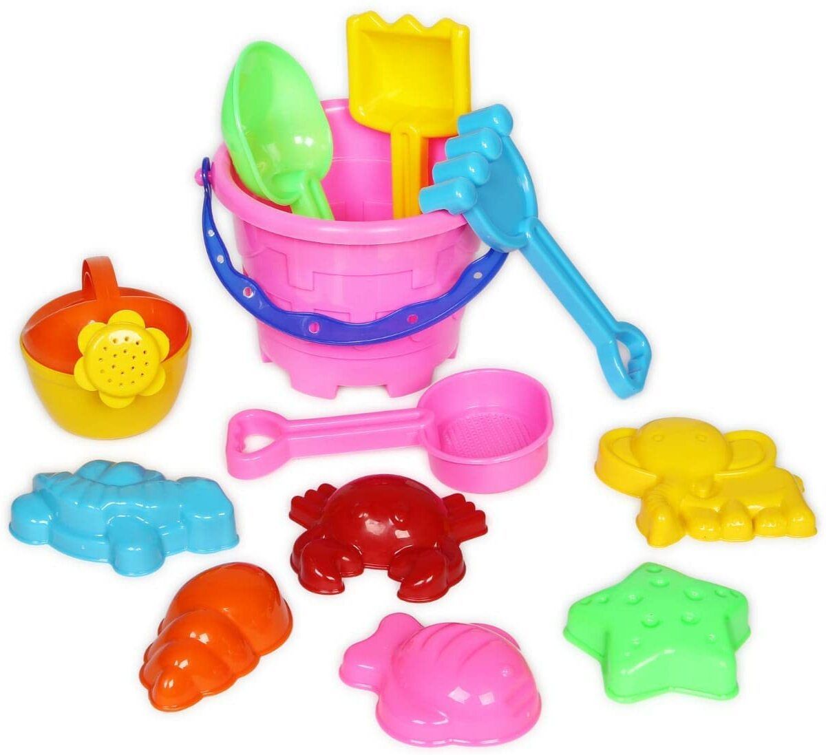 Beach Set Toy - Non-Toxic Plastic Sand Molding Kit for Kids