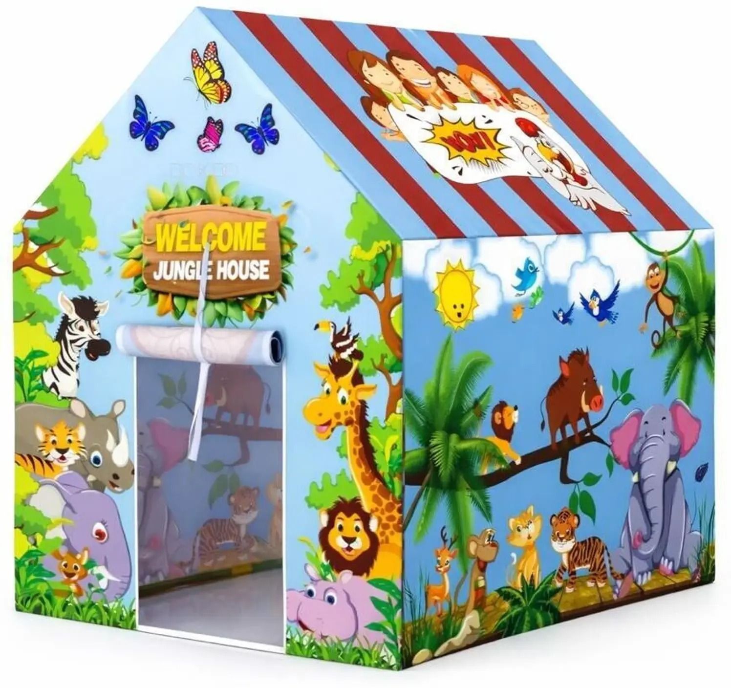 tajpara enterprise tent house 10 years kids toys jungle tent house for boys and girls-picture-15