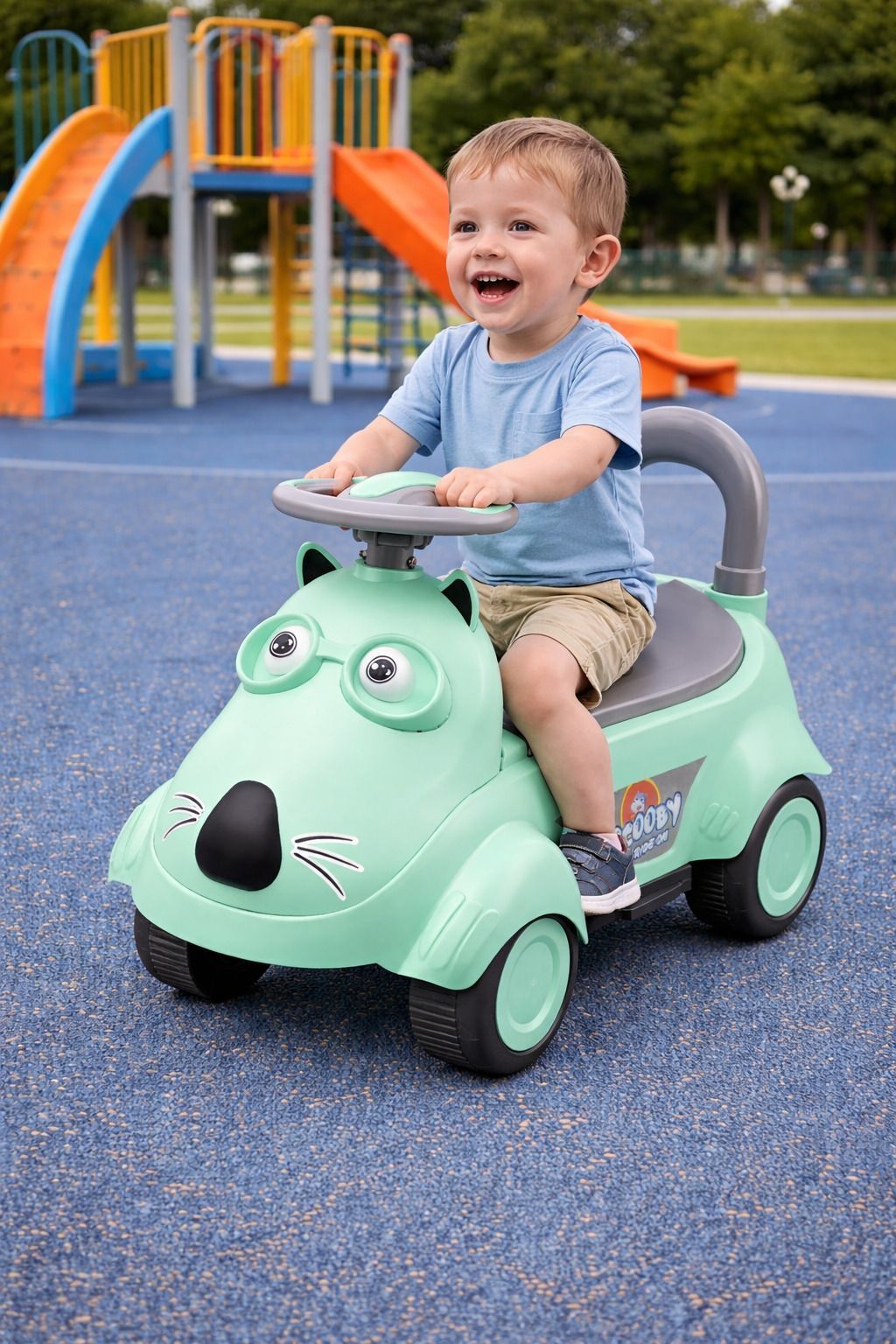 speedfox New One Kids Ride On Car with Steering | Cartoon Push Car for Toddler-picture-15