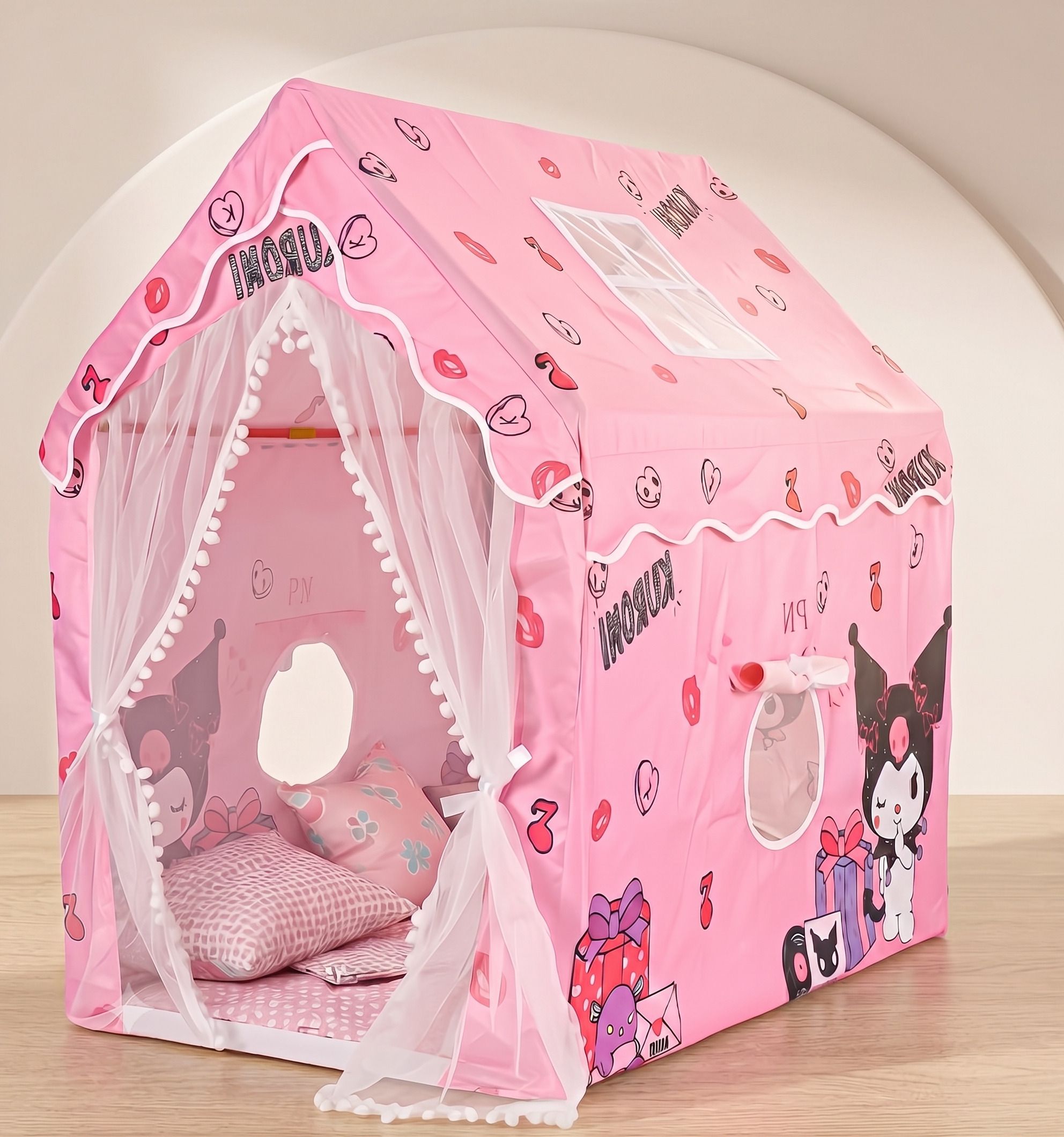 tinyaura Cute Cat Kuromi Playhouse Tent-picture-19