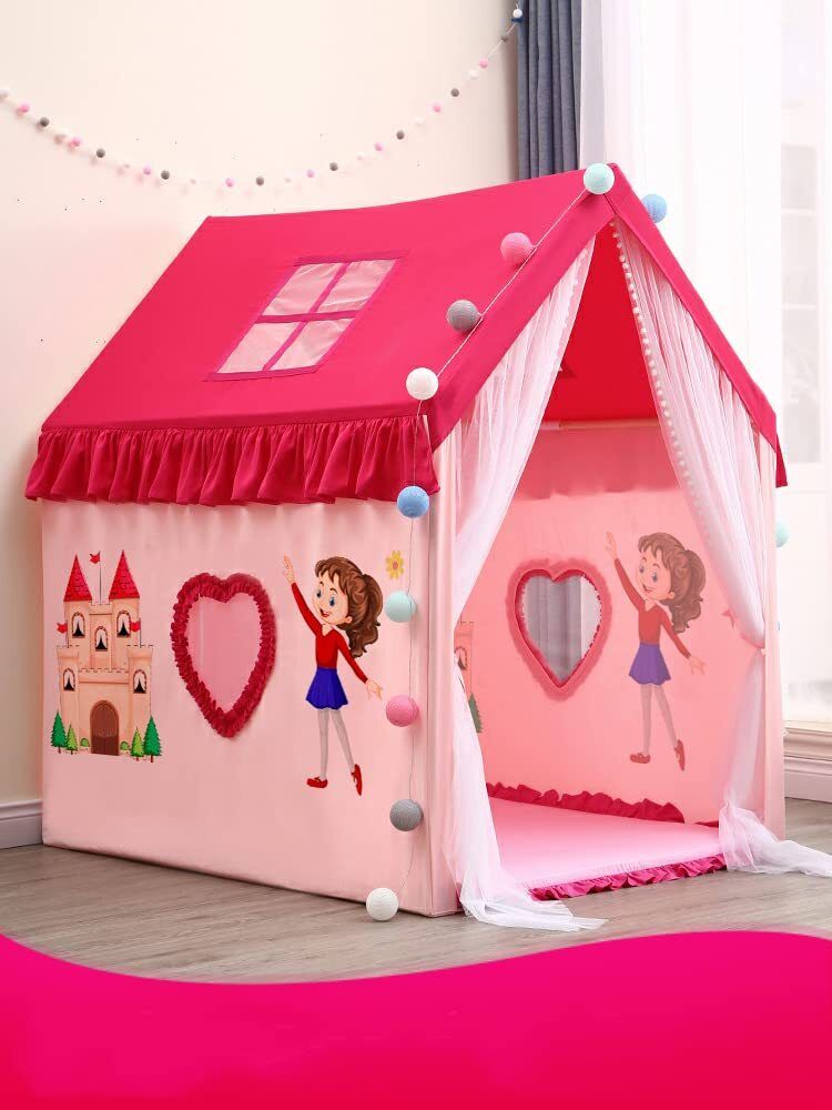 Queen Pink kids play tent-image-3