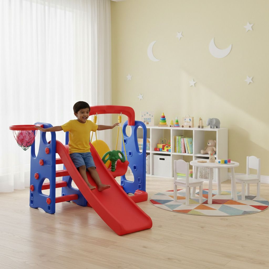 Slide and Swing Combo for Kids -Super Garden Slider & Swing Combo-image-25