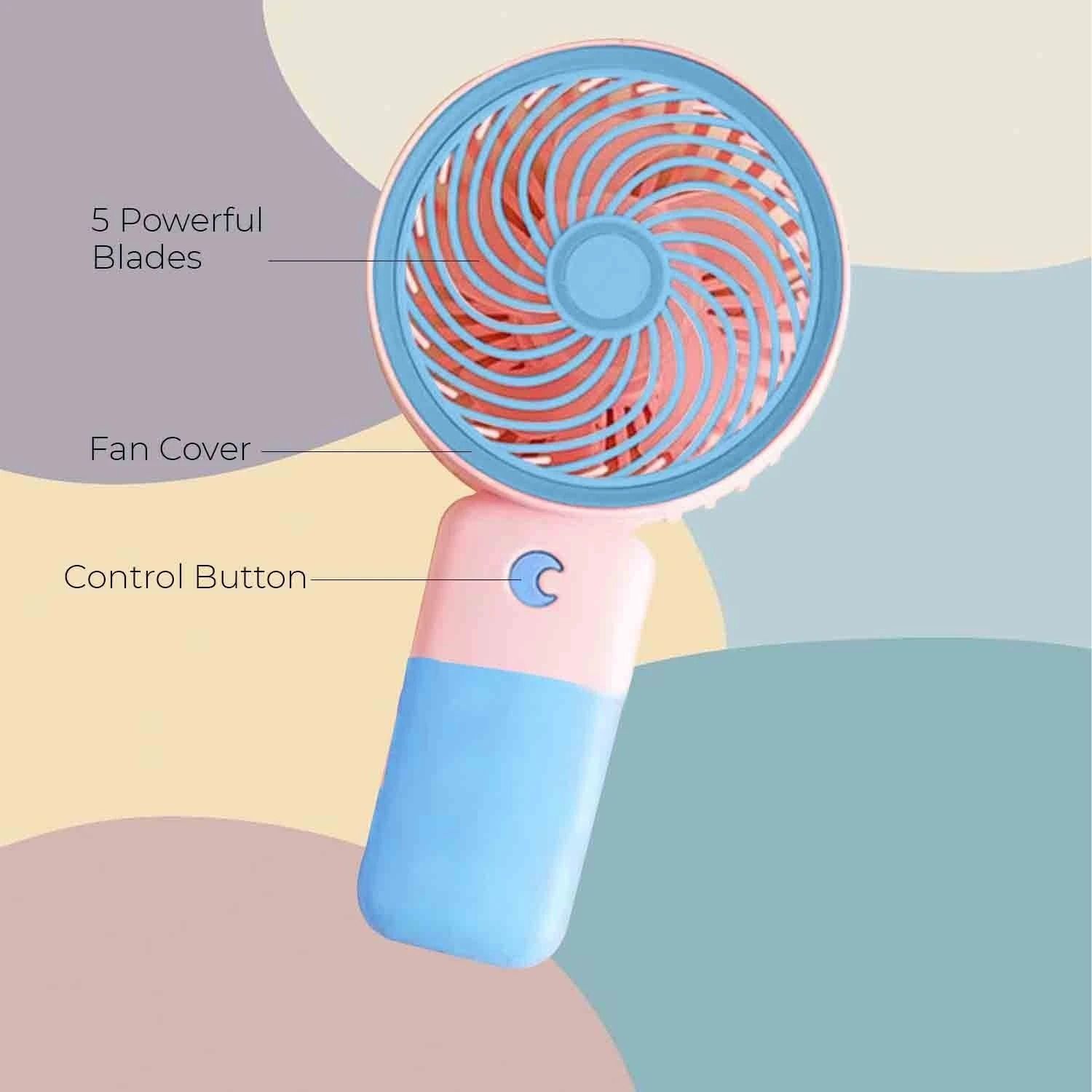 Handy Cute portable mini fan for summers makeup drying sweat drying-image-47