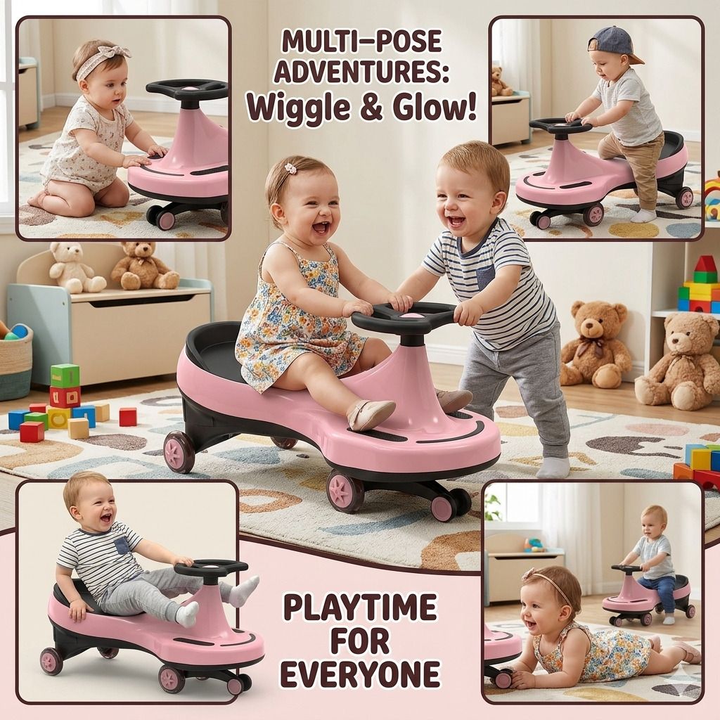 joyride Magic Swing Car Rider for Kids 2+ Years Comfort seat with 100 KG Weight Capacity-picture-17