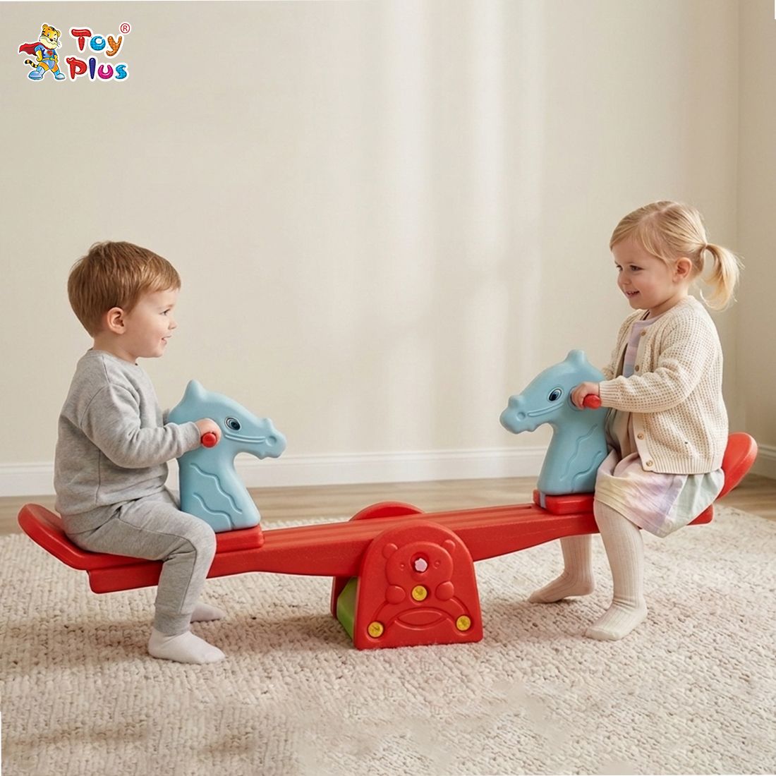 toy plus Kids Horse Rocker See Saw Toy for 1-5 Years Baby Rocking Ride-picture-43