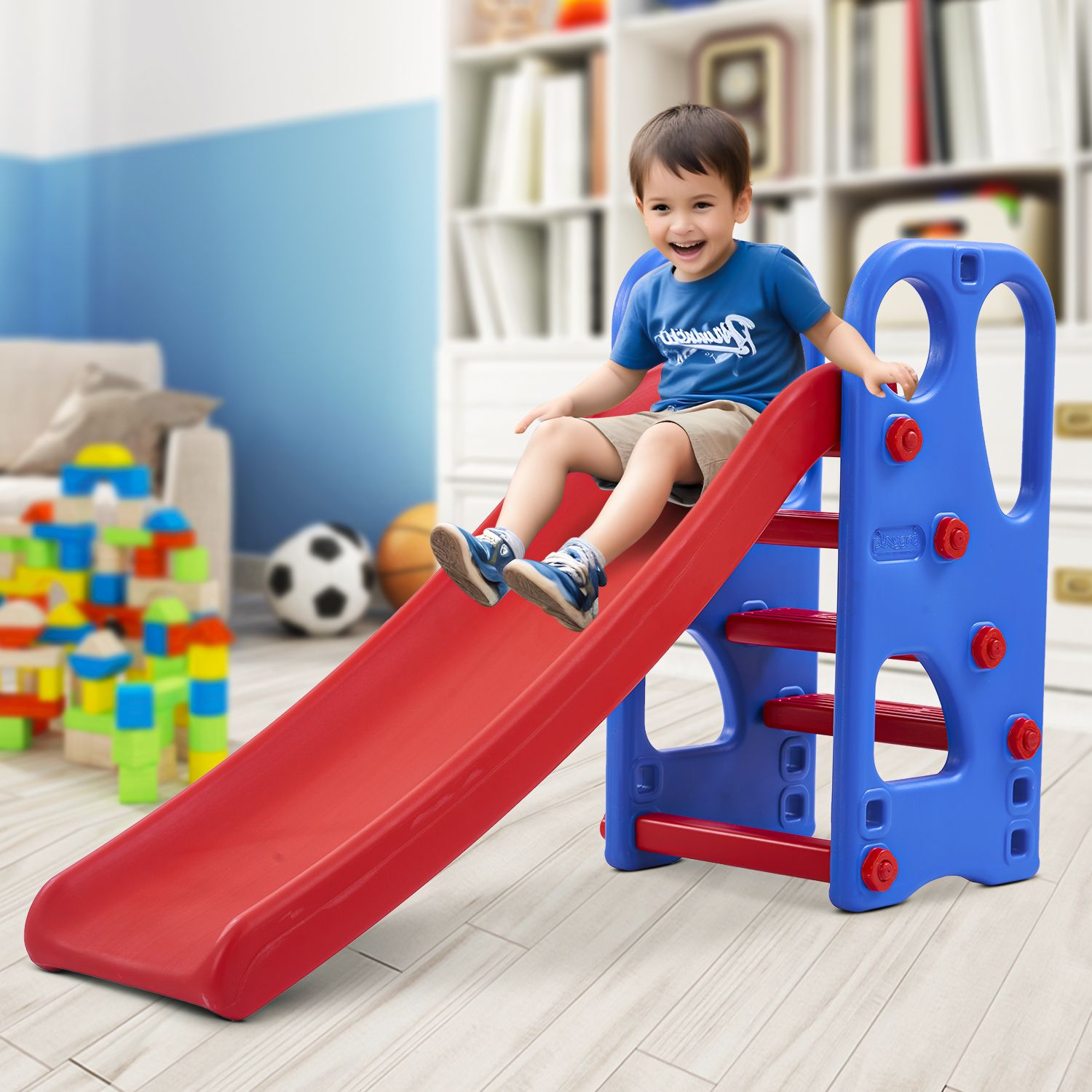 Foldable Baby Garden Slide for Kids Climber Slider Toys for Kids 2 to 5 years-image-6