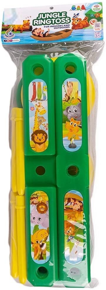 Ringtoss for Indoor & Outdoor Play a Perfect Playtime Sport Game (Jungle)