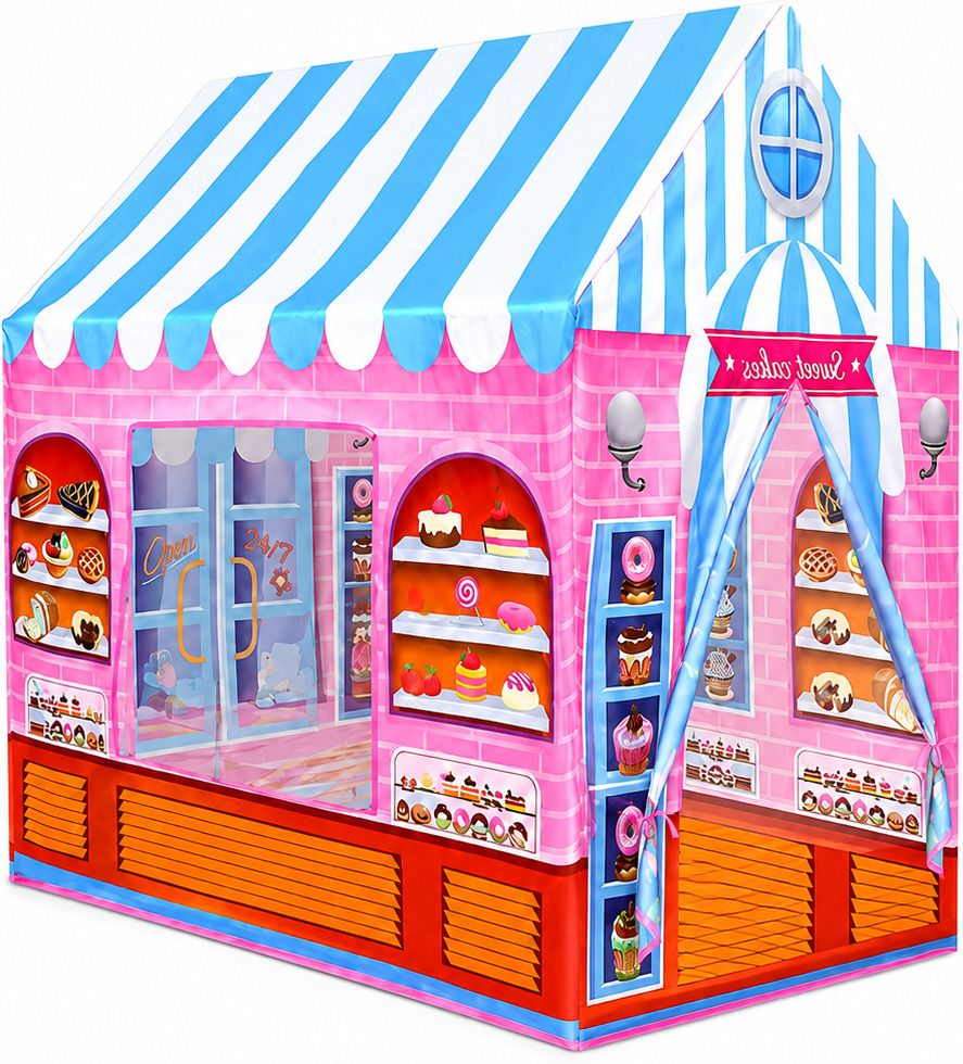 kinjovilla Kids Play Tent House | Durable Folding Fabric Playhouse for Everyday Adventures-picture-43