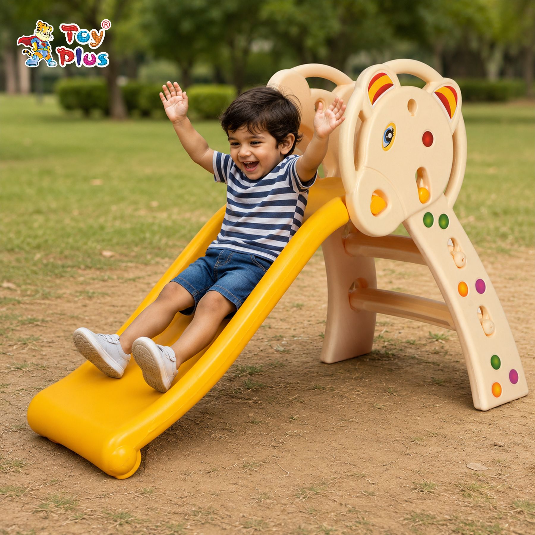 Kids Indoor Outdoor Plastic Slide Compact Fun Toy for Boys and Girls-image-21