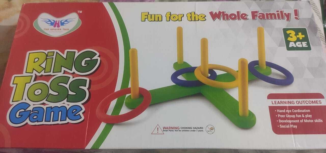Ring Toss Game-Ring Throwing Target Hitting Outdoor Indoor Game for Boys Girls