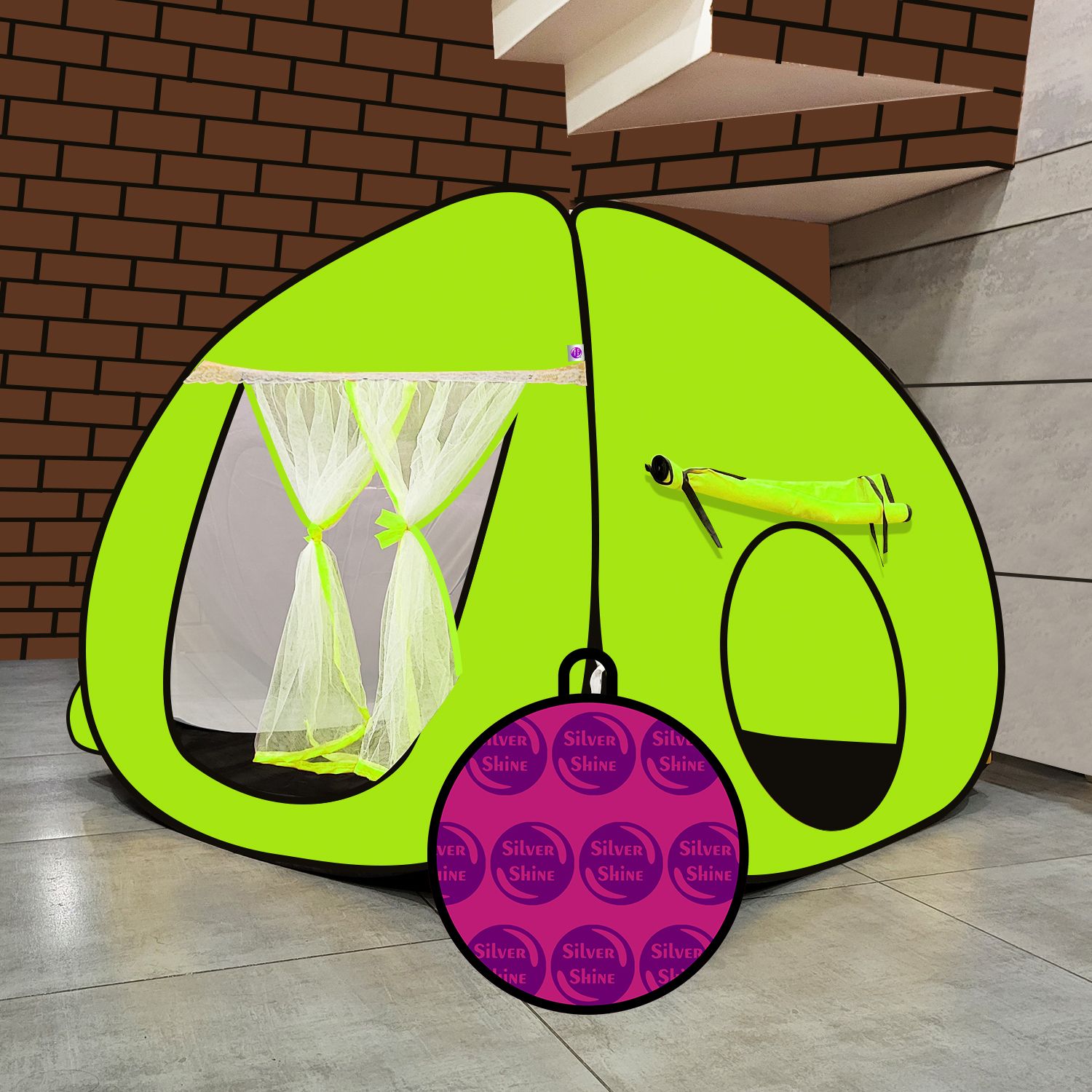 Foldable delightful patterns Popup Kids Play Tent House for Multi Purpose-image-36