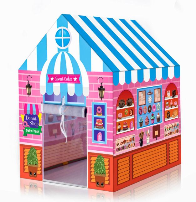 Bakery & Donut Theme Play Tent for Girls & Boys-image-10