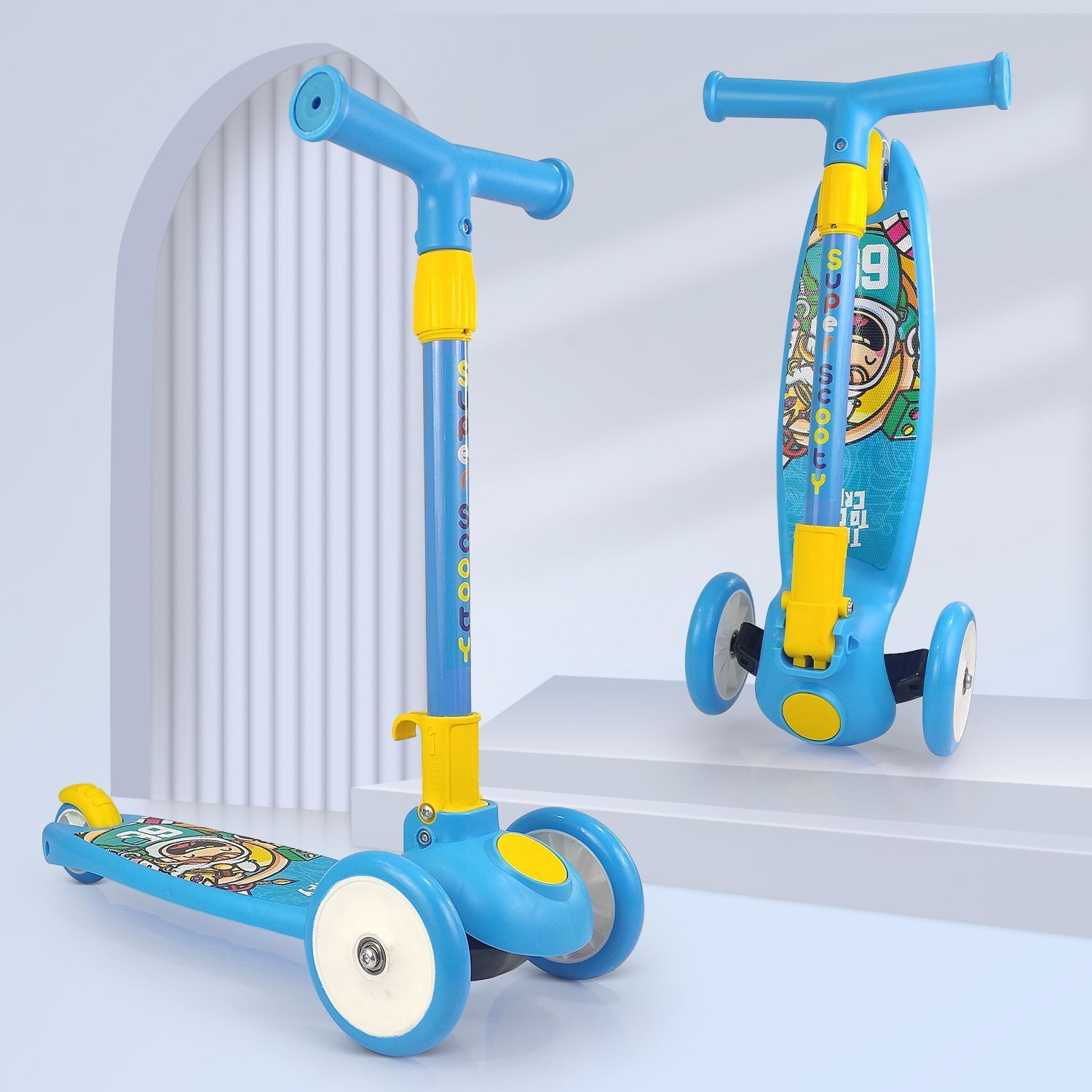 speedfox New One Kids Scooter with PU Wheels, Foldable Design & Adjustable – Id-picture-11