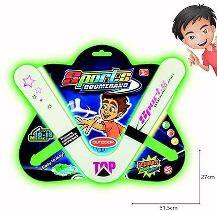 crazybuy Boomerang Glow in The Dark Left Handed Non-returning Boomerang-picture-14