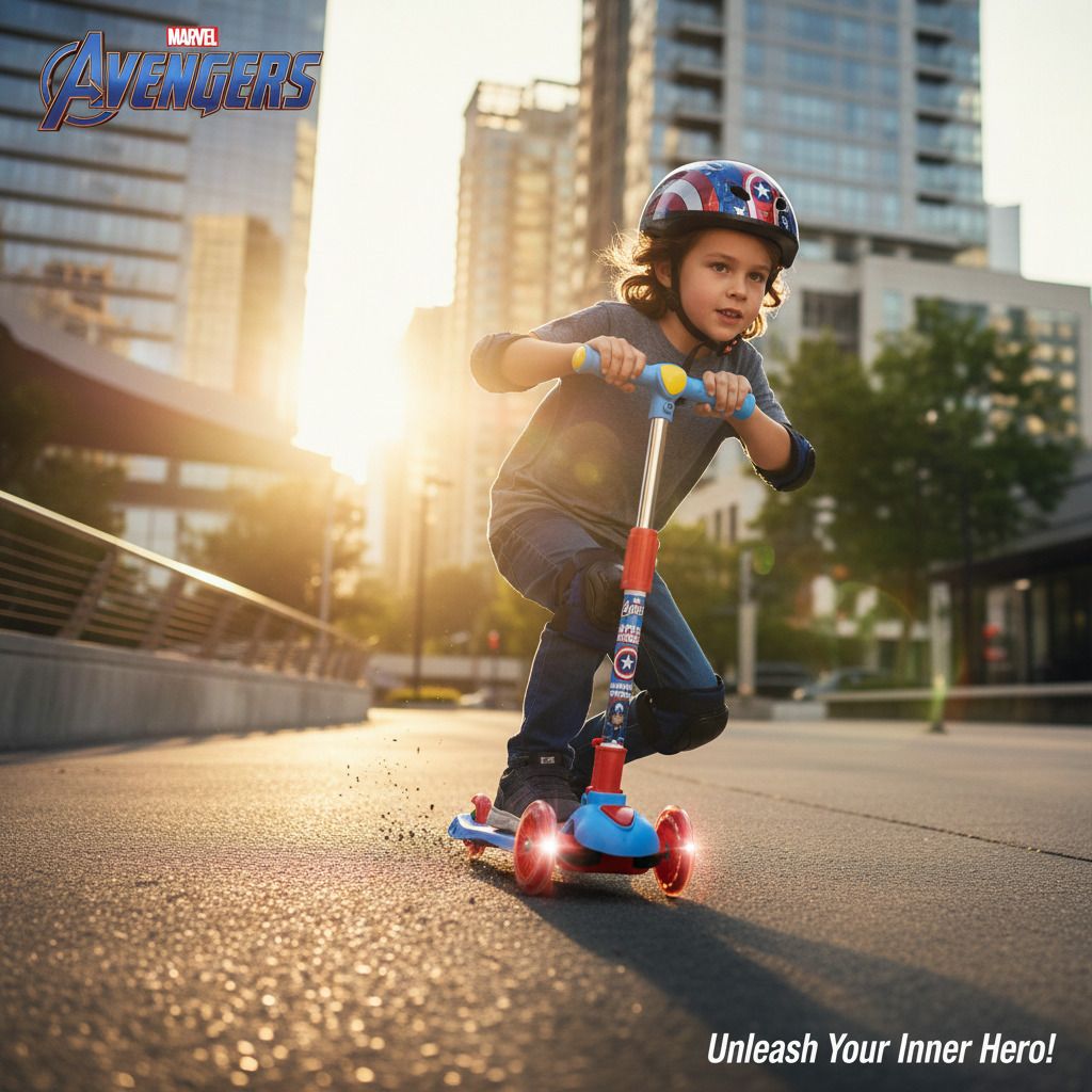 avengers 3 Wheels Scooter Kids Heroglide-picture-4