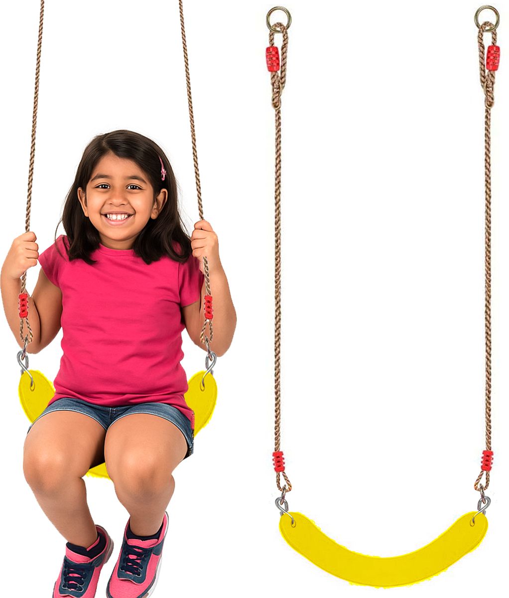 hop n play Flexible Swing Seat Heavy Duty with Heavy Duty Adjustable 79" Rope-picture-13