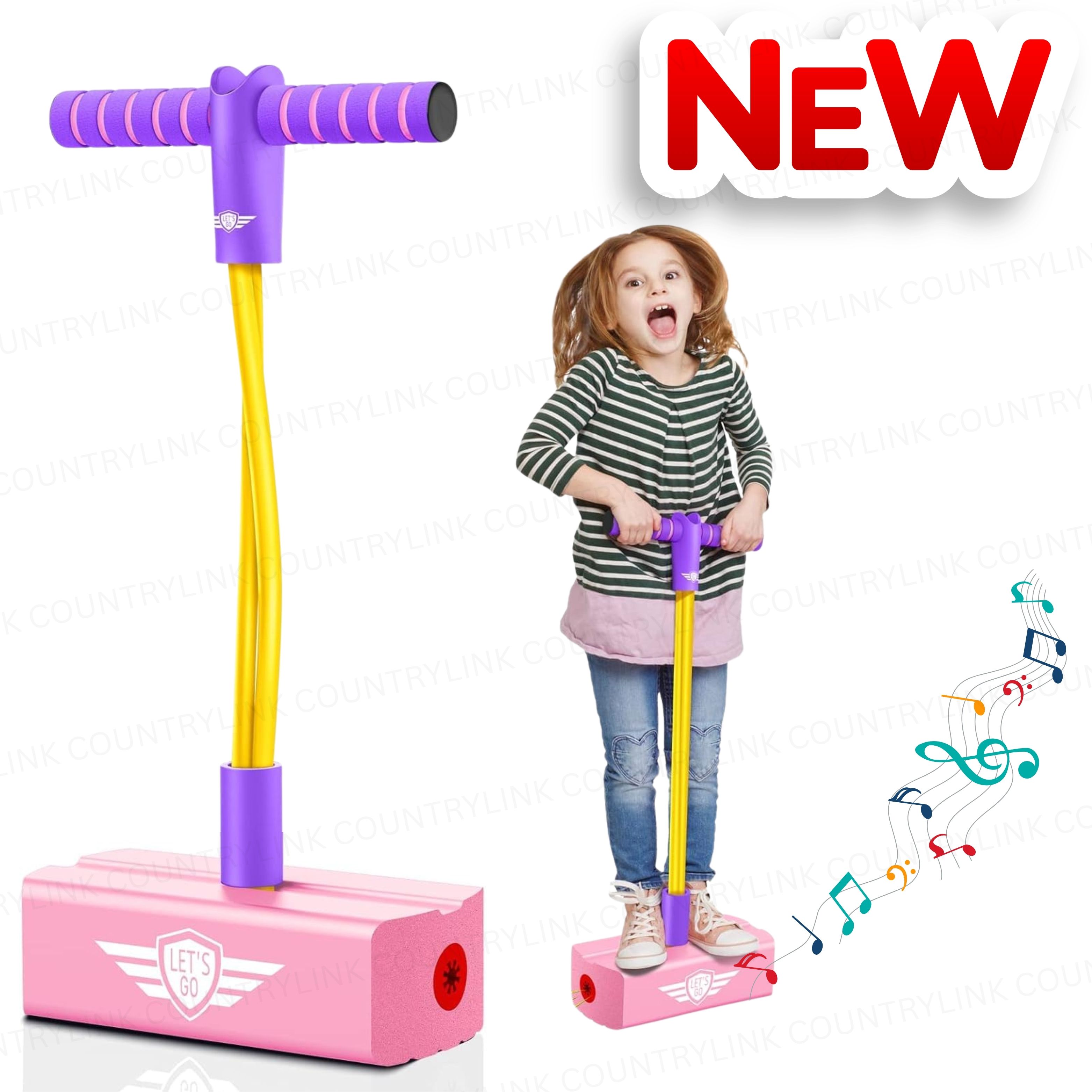 countrylink Jumpins Kids Foam Pogo Stick Indoor Balance Trainer Safe Jump Activity Toy-picture-34