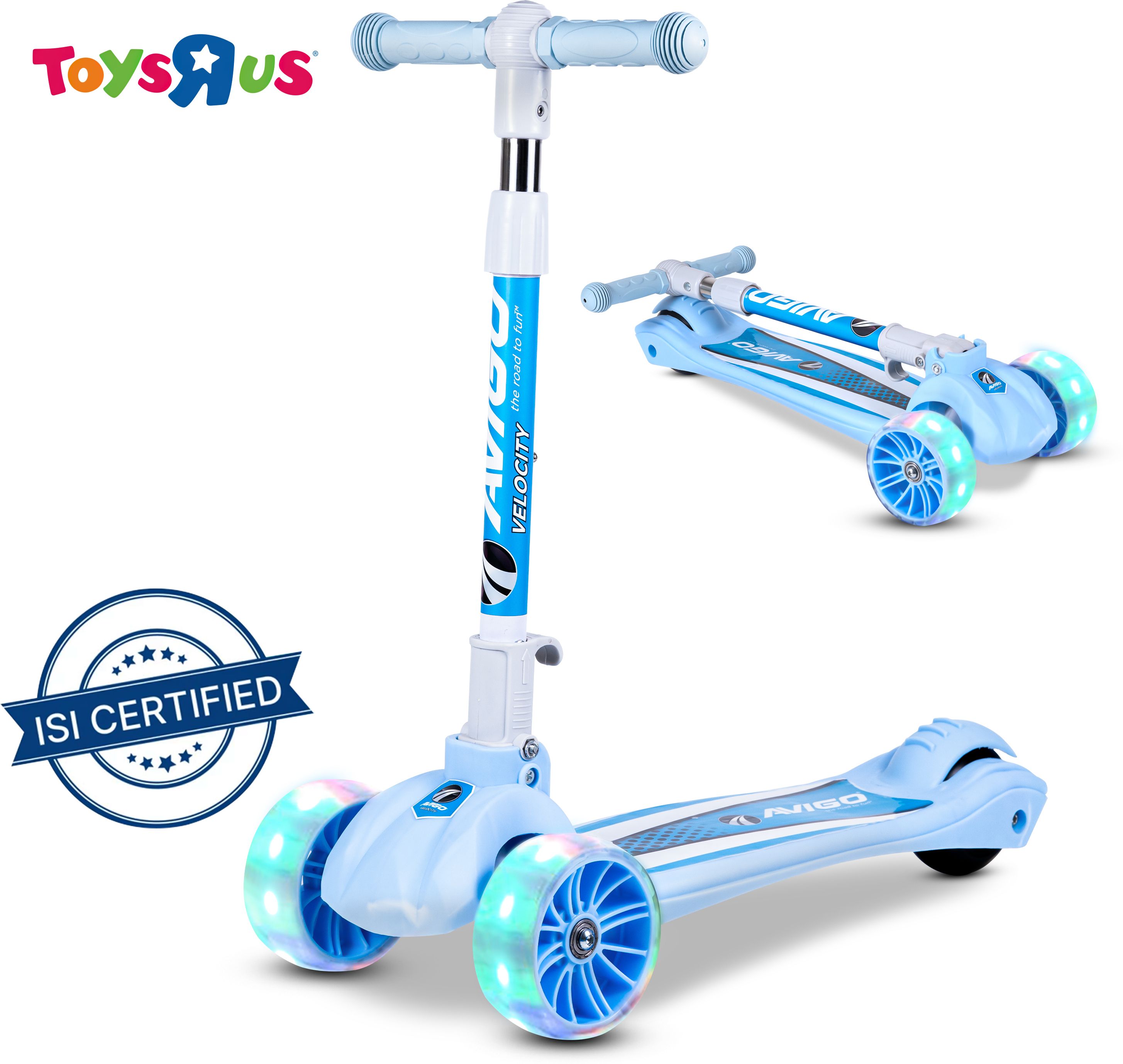 Velocity Multicolor LED Light 3 Wheel Scooter-image-27