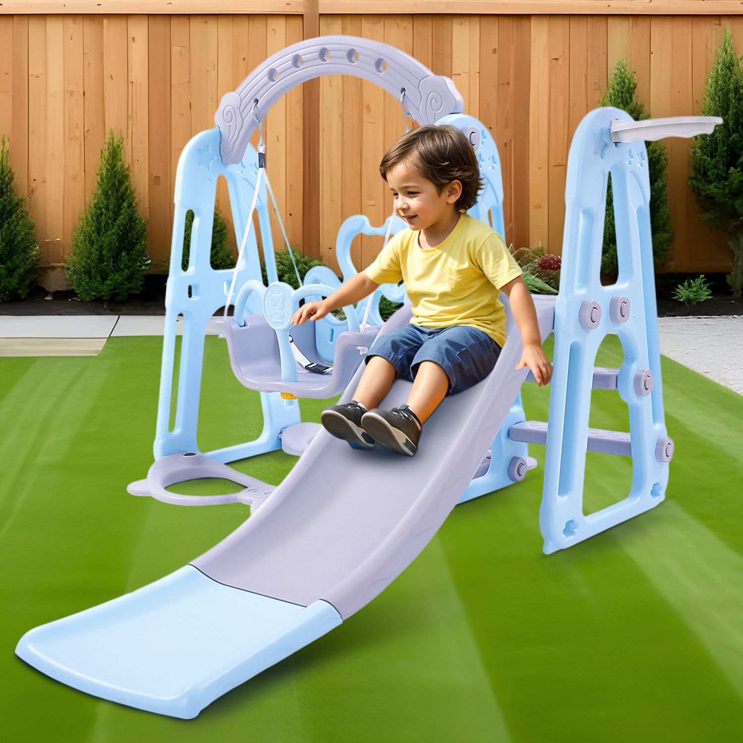 Foldable Baby Garden Slide for Kids Swing Slider for Baby Boys Girls 1 - 5 Years-image-5