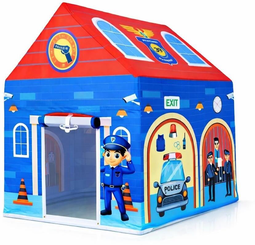 eligent enterprise Tent House for Kids Police Station Play Tent House toys for boys and girls(Big)-picture-19