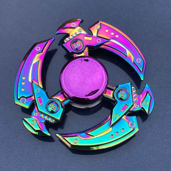 basha mall Colorful Gradient Fidget Spinner Fidget Toys image 1