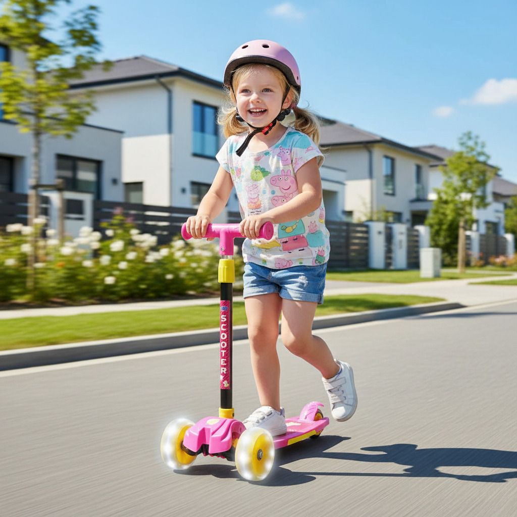 kriiddaank Peppa Pig Balance Scooter for Beginner Riders-picture-34
