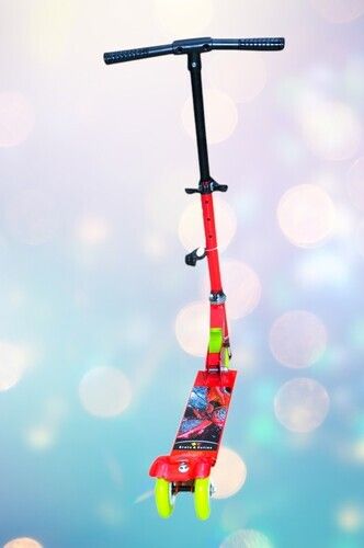 timerider KidsRed Smarty kick scooter for kids, 3 wheels foldable steel body (full bering) Kids Scooter-picture-36