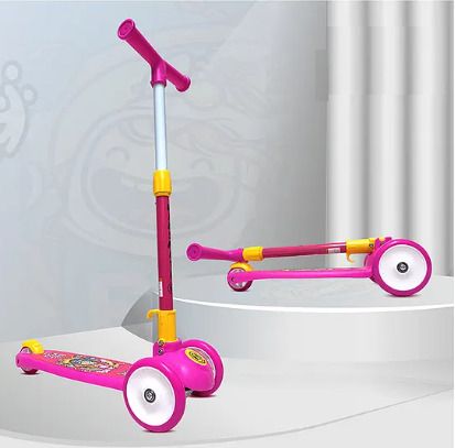 kelosk 3-Wheel Smart Kick Scooter for Girls|Adjustable Handle Foldable Scooter for kids-picture-4