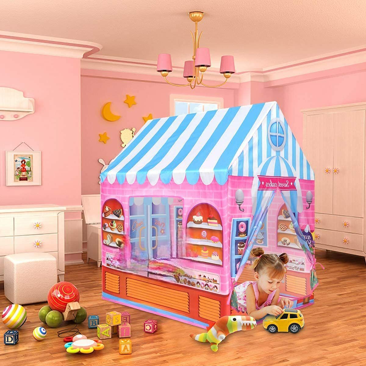 nutriverse Kids Play Tent House – Sweet Cakes Bakery Theme Indoor & Outdoor Play Tent-picture-11