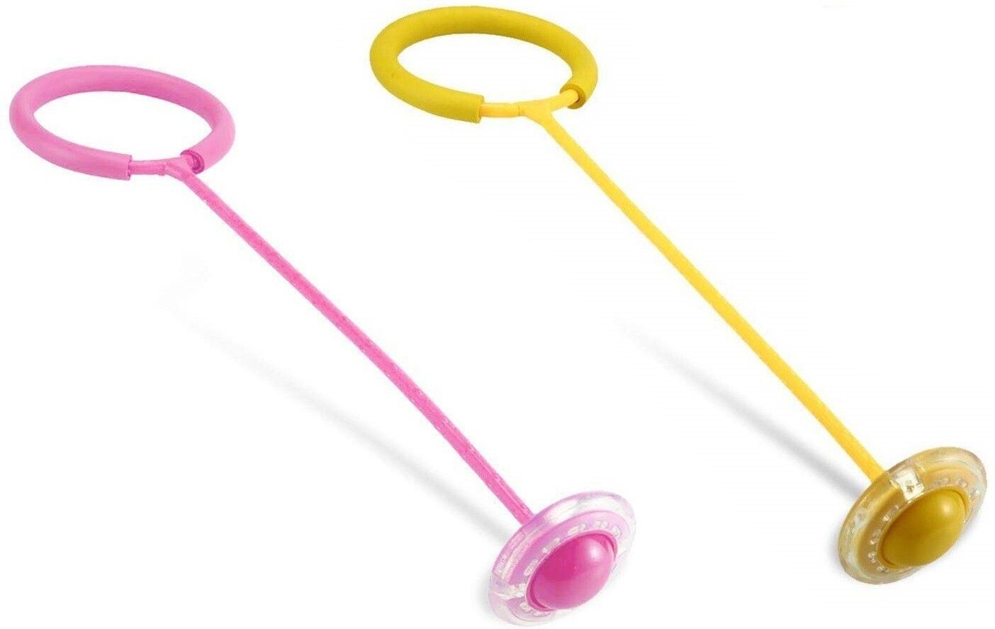 Skip Ball, Jump Ropes Sports Swing Ball & Hyun Dance Flash Kids Exercise Coordination Balance Hoop Jump Toy Upgraded Ankle Skip One-Legged Jumping Ring for Boys and Girls (2 Pcs)-image-12