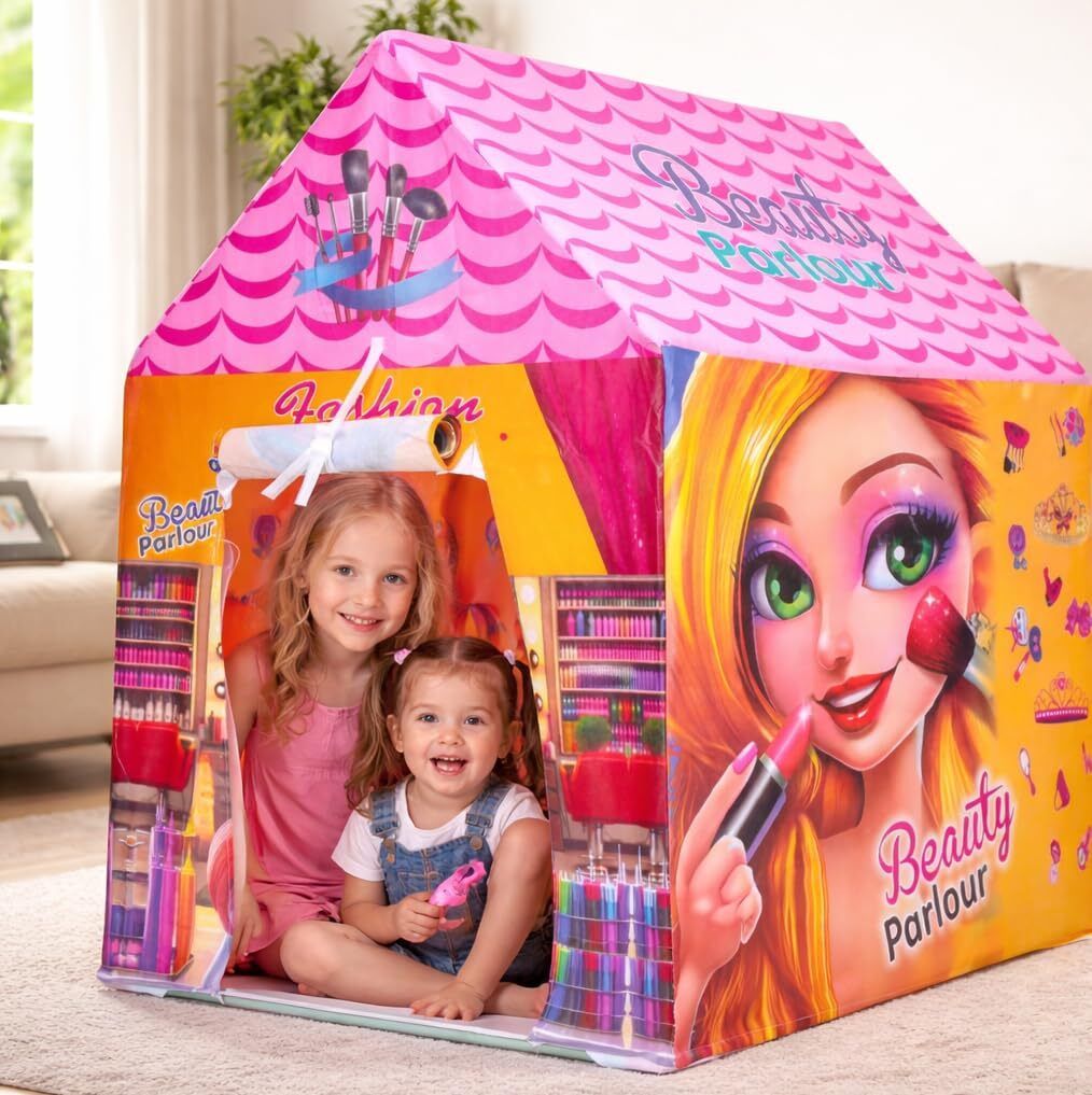 nutriverse Kids Beauty Parlour Play Tent House Pop-Up Pretend Play Tent for Girls-picture-10