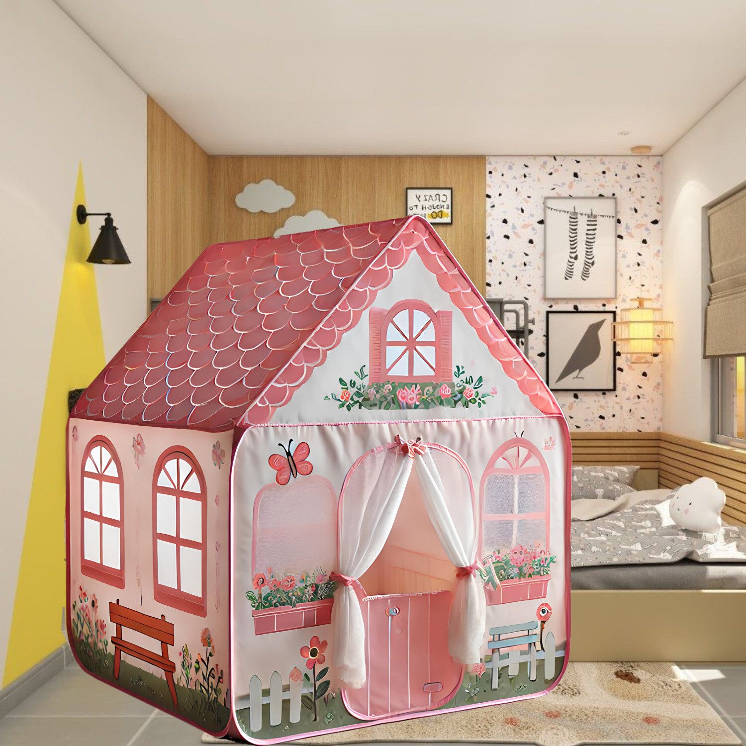 kenix BIG JUMBO SIZE Kids Play Tent House for 3-13 Year Old Kids Girls and Boys-picture-22