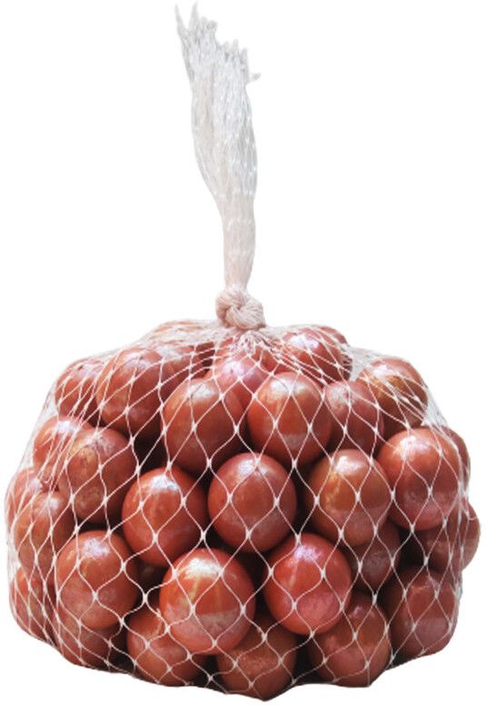 90 Pcs Dark Orange Golden Kanche Marble Glass Ball Goli in Outdoor Toy