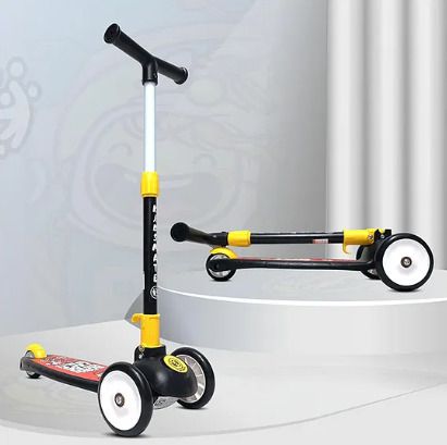 kelosk Smart Kick 3-Wheel Scooter for Girls|Adjustable Handle Foldable Scooter for kids-picture-3