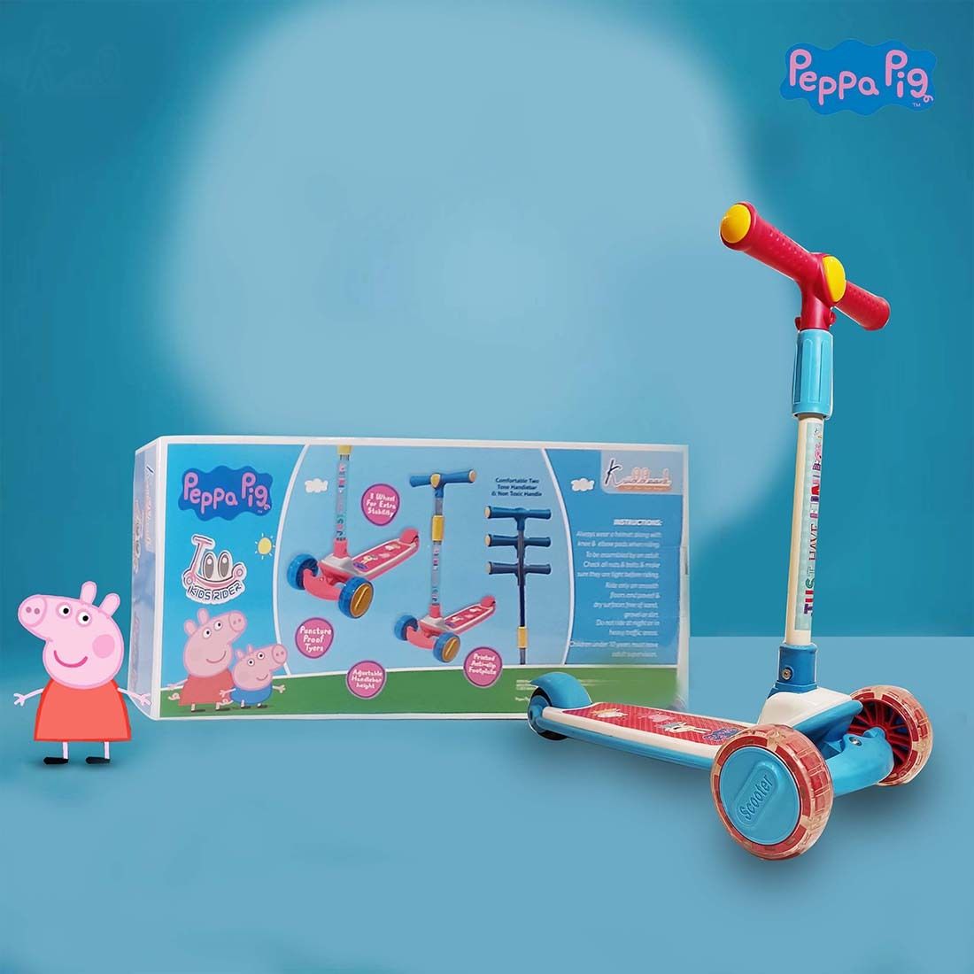 kids rider peepa beginner scooter 3 wheels-image-34