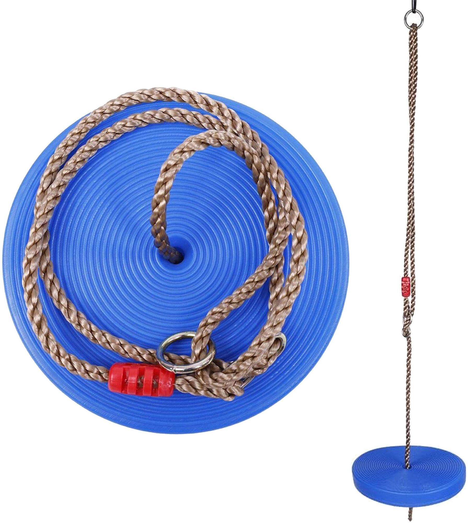 Height Adjustable Plastic Disc Swing, Fun for Kids Indoors and Outdoors-image-45