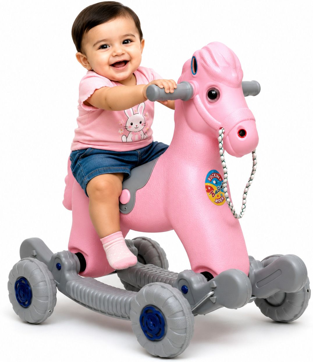 Baby Horse Rider for Kids 1-4 Year Birthday Horse Walker Toy-image-6